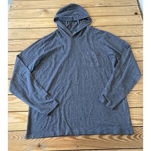 Vineyard Vines Hooded Long Sleeve Shirt Size Medium Men’s Gray